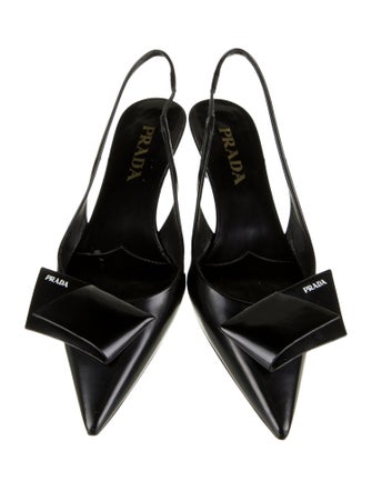 Prada Leather Slingback Pumps