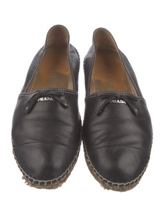 Prada Leather Espadrilles