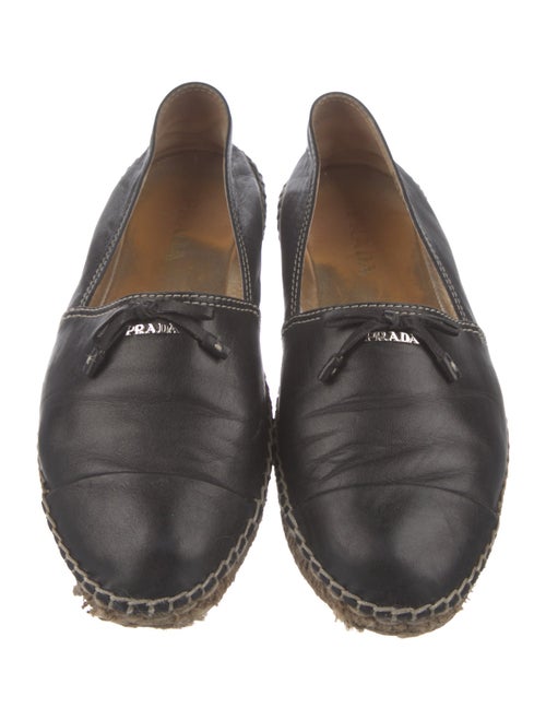 Prada Leather Espadrilles