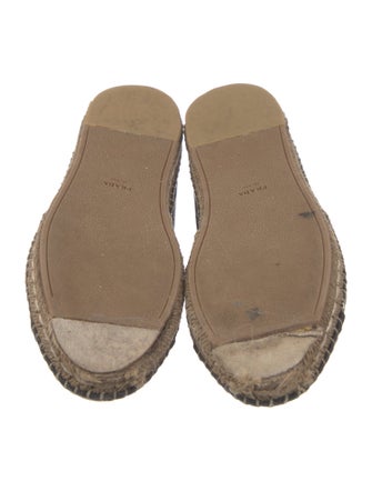 Prada Leather Espadrilles