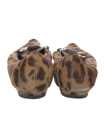 Prada Ponyhair Animal Print Flats
