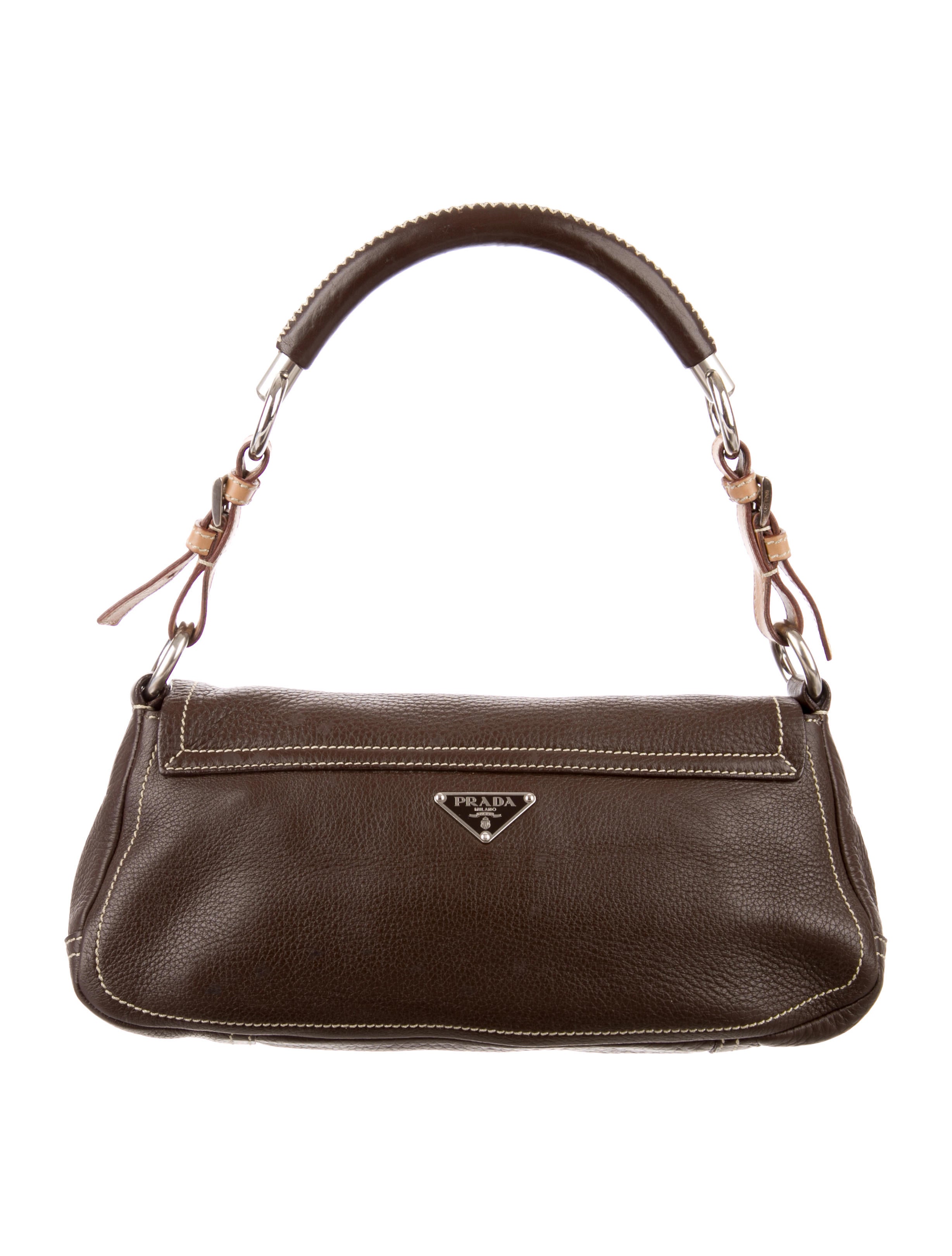 PRADA バック Prada Spazzolato Leather Airbrushed Supernova - Green Handle Bags