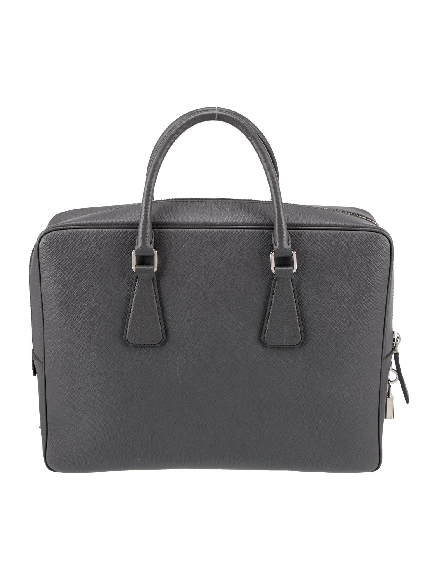 Burberry Leather Solid Briefcase - Black Briefcases, Bags - BUR435376 ...