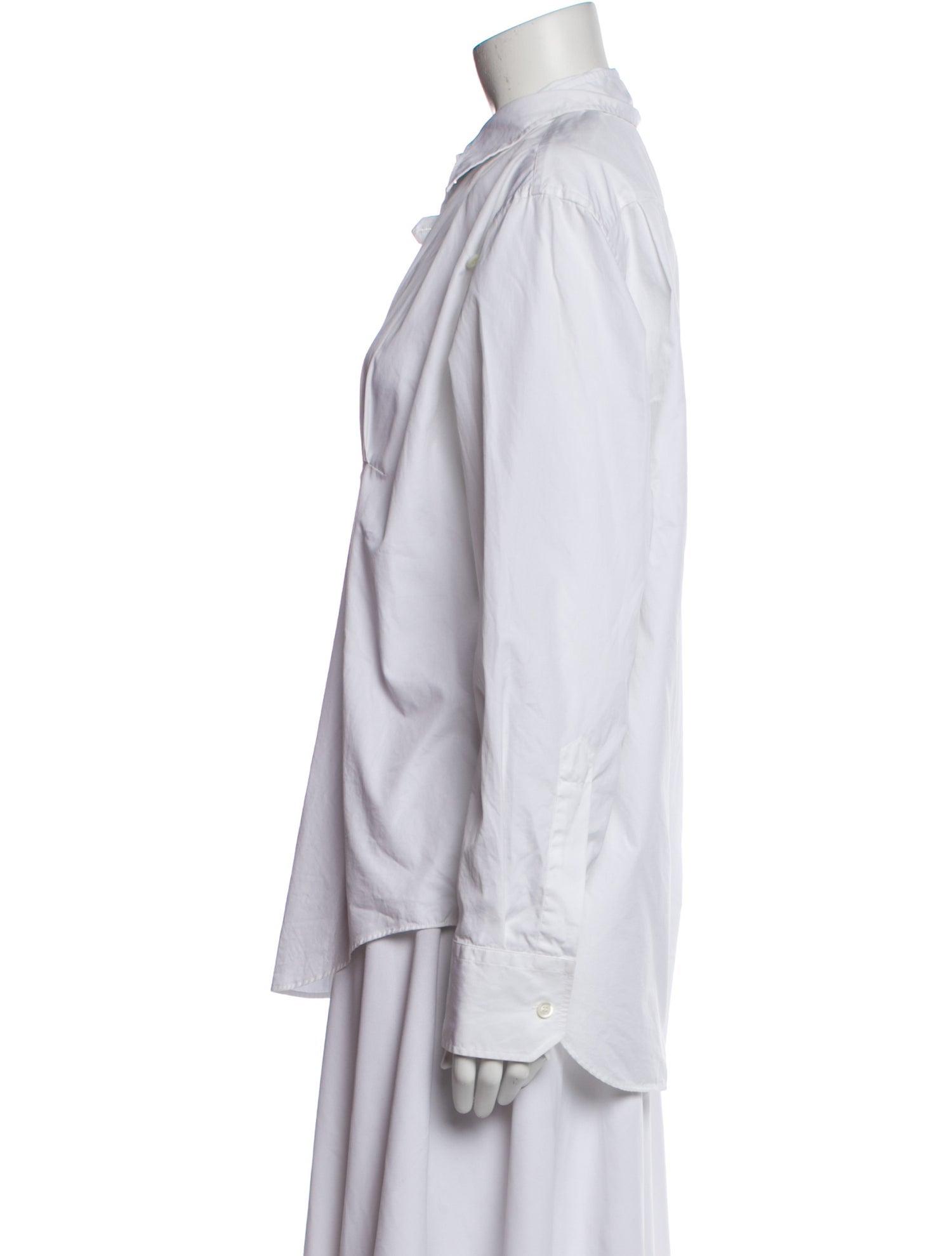 Prada 2019 Long Sleeve Button-Up Top