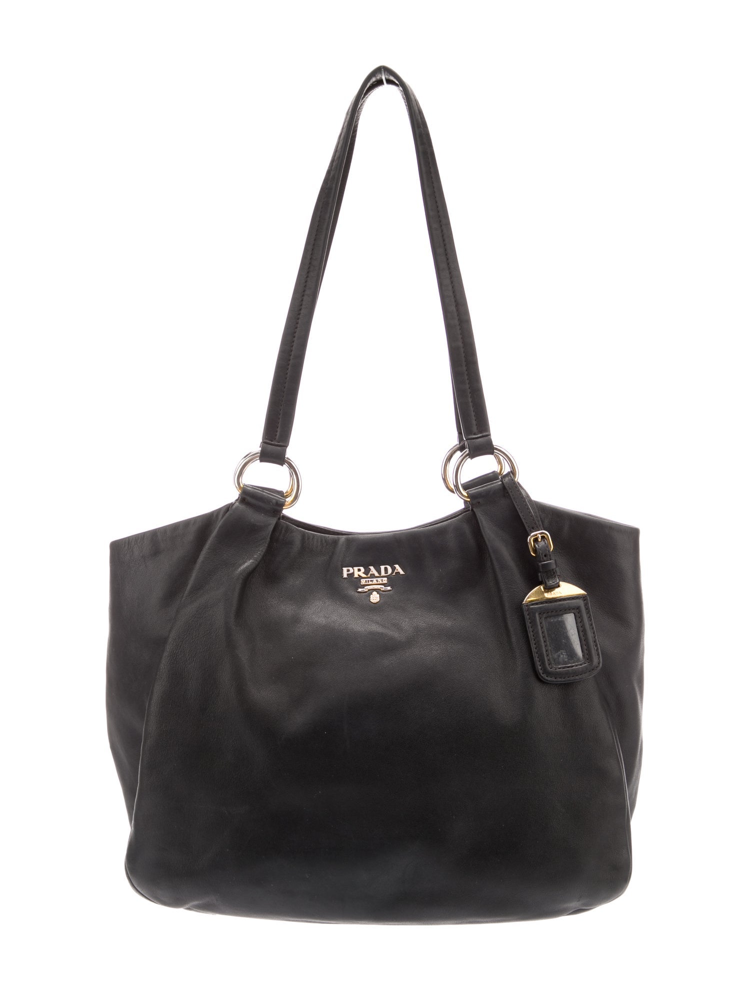 Prada Soft Calf Tote - Black Totes, Handbags - PRA979665