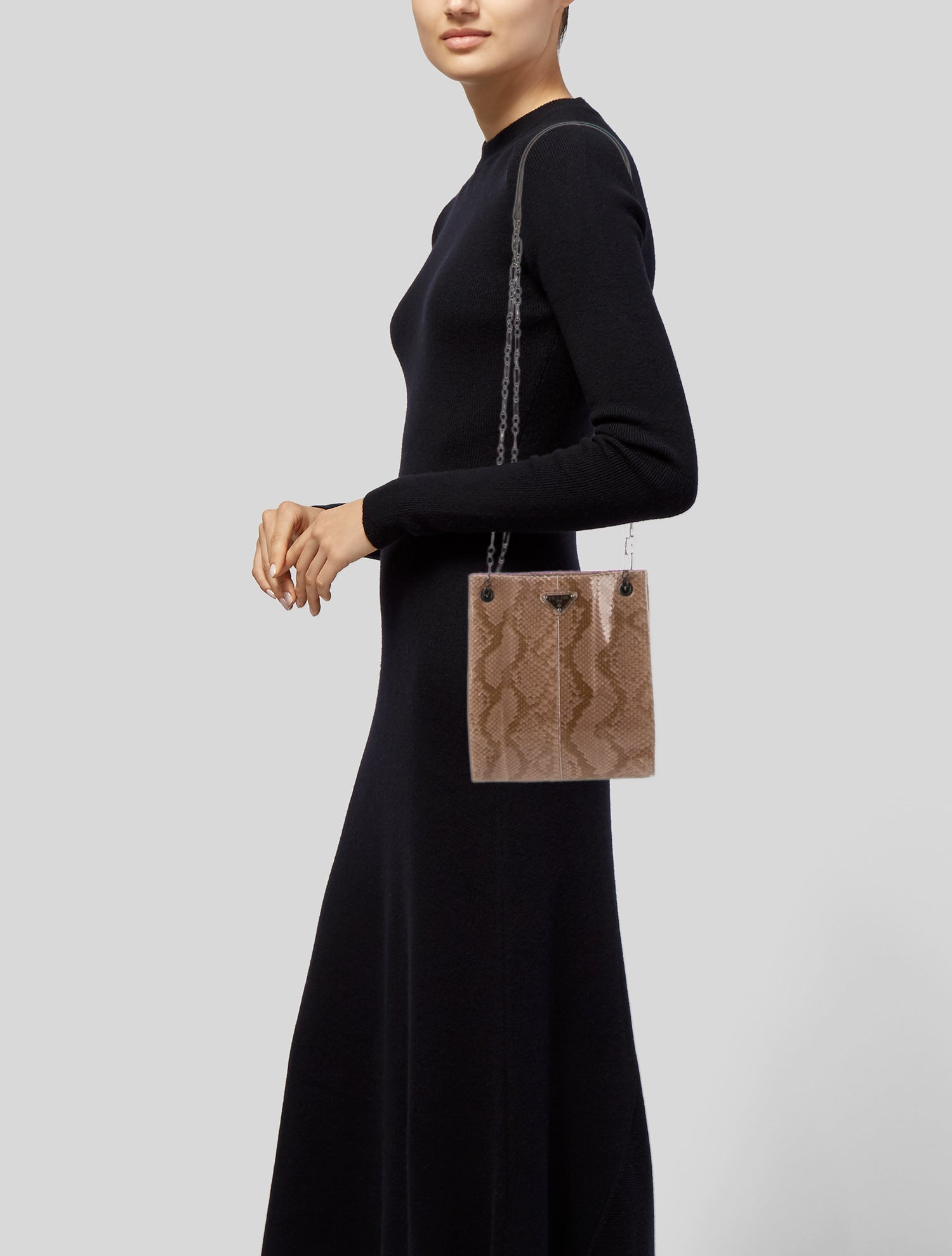 Prada Pitone Shoulder Bag