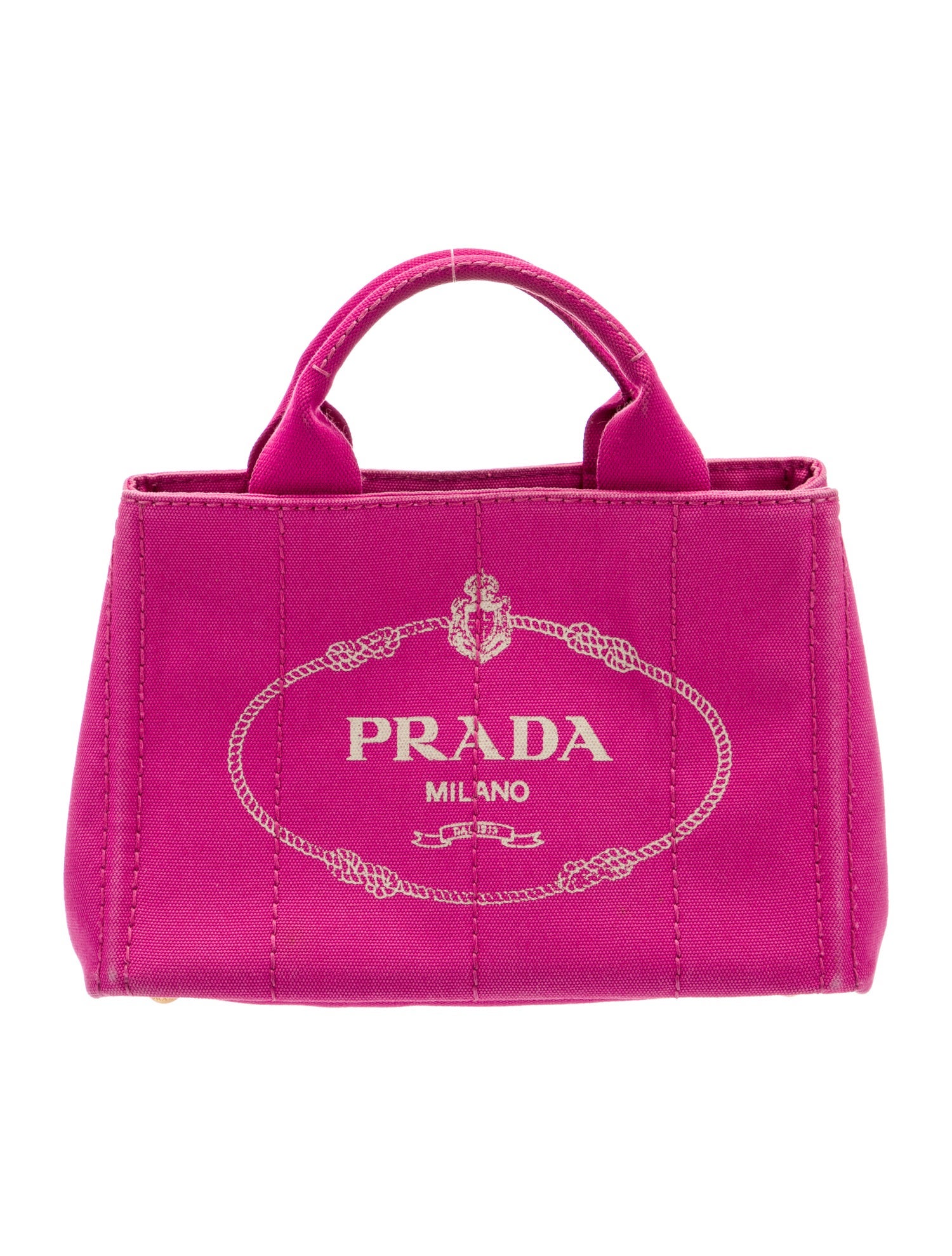 Prada Small Canapa Logo Tote