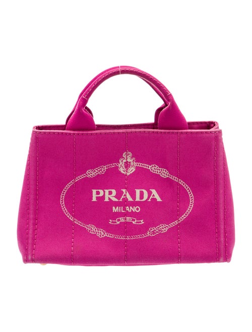 Prada Small Canapa Logo Tote