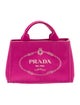 Prada Small Canapa Logo Tote