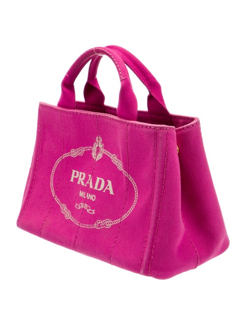 Prada Small Canapa Logo Tote
