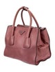 Prada Small Glace Calf Twin Pocket Tote