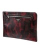 Prada Saffiano Triangle Camo Zip Portfolio