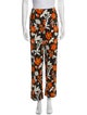 Prada Floral Print Wide Leg Pants
