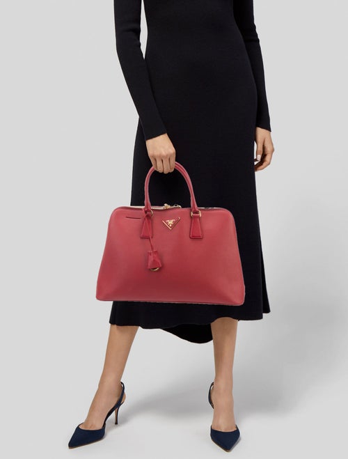 Prada Large Saffiano Lux Promenade Tote
