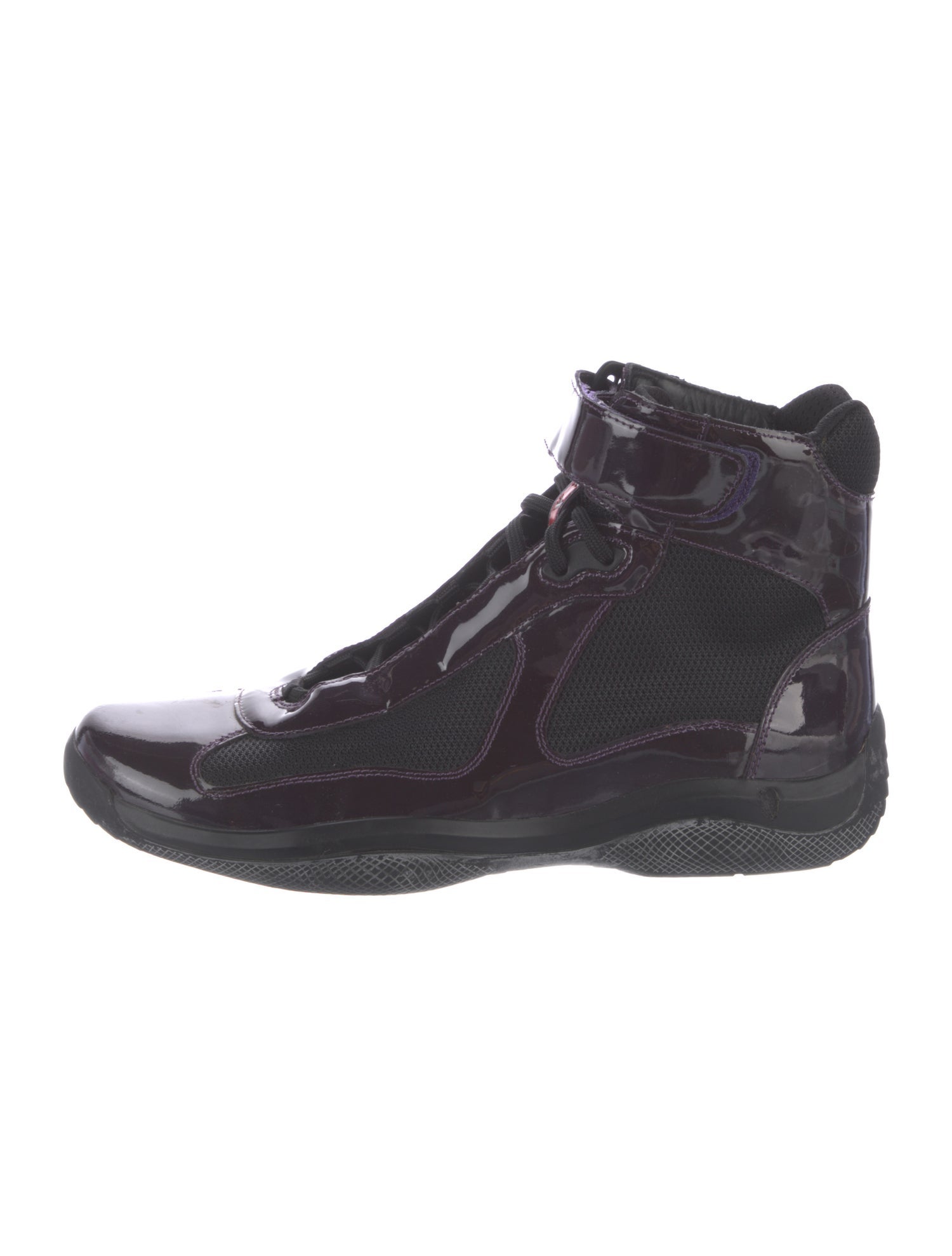 専用prada sport lether shoes Prada Sport Patent Leather Sneakers - Purple Sneakers, Shoes