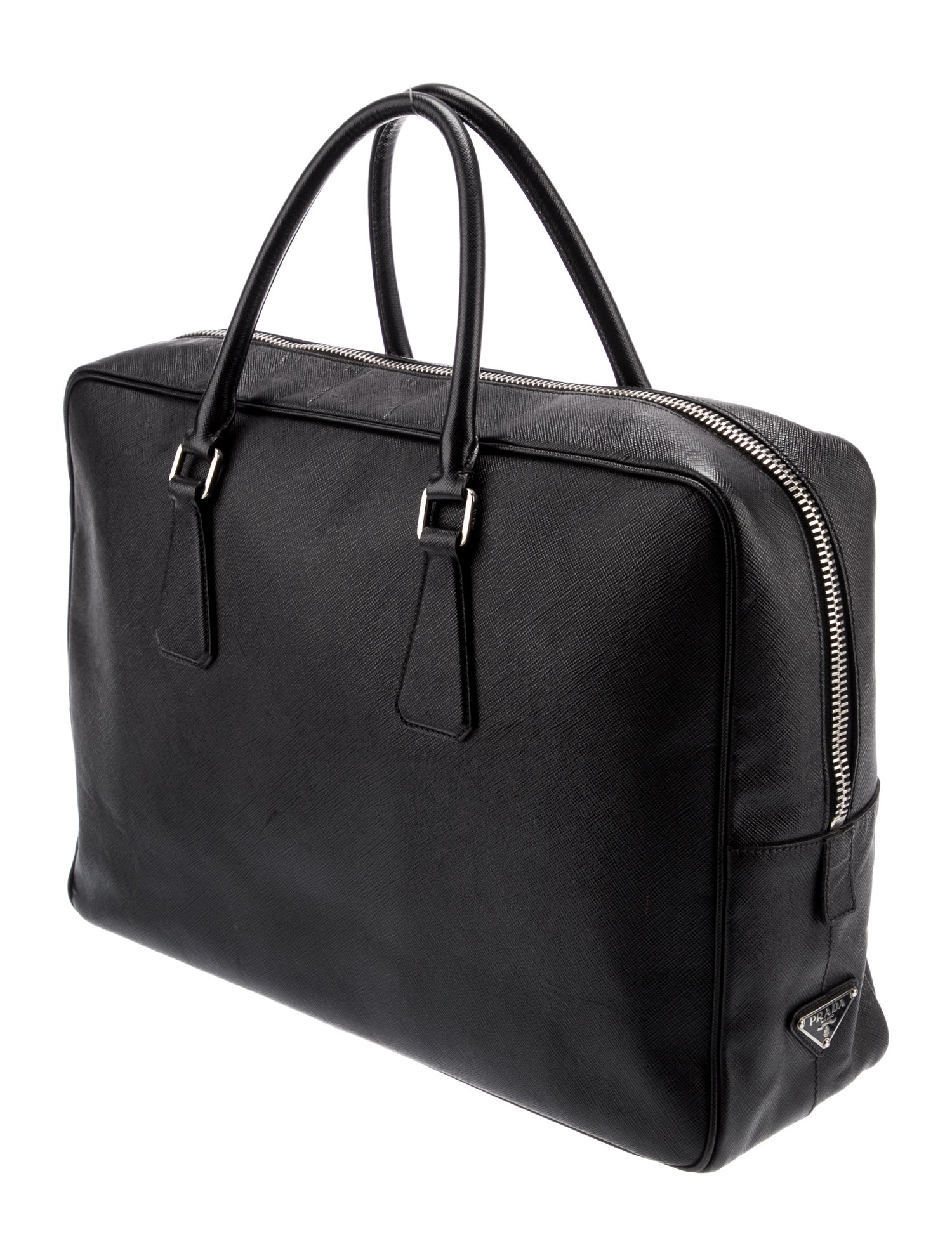 Prada Saffiano Bicolor Briefcase Briefcases, Bags The RealReal