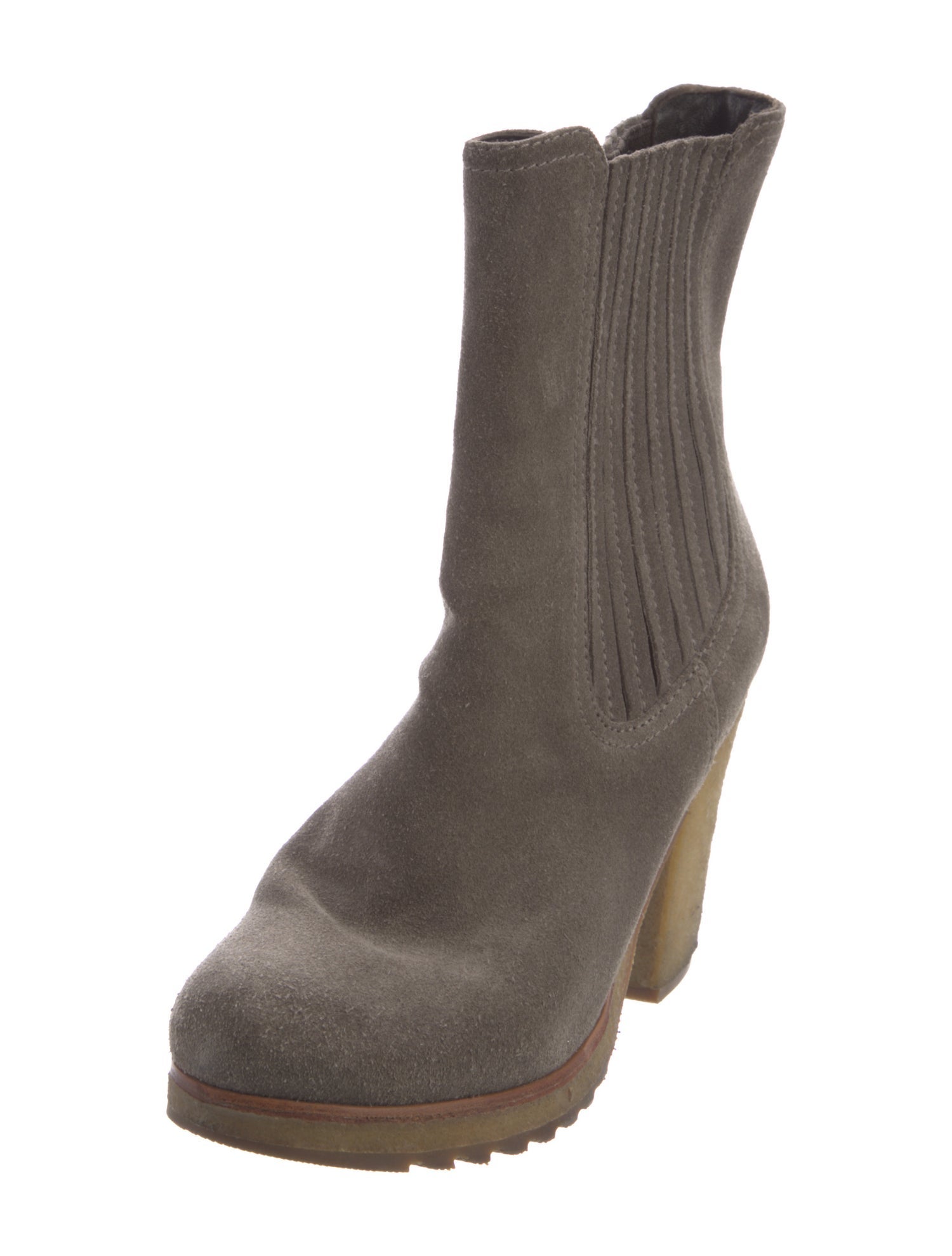 Prada Suede Chelsea Boots