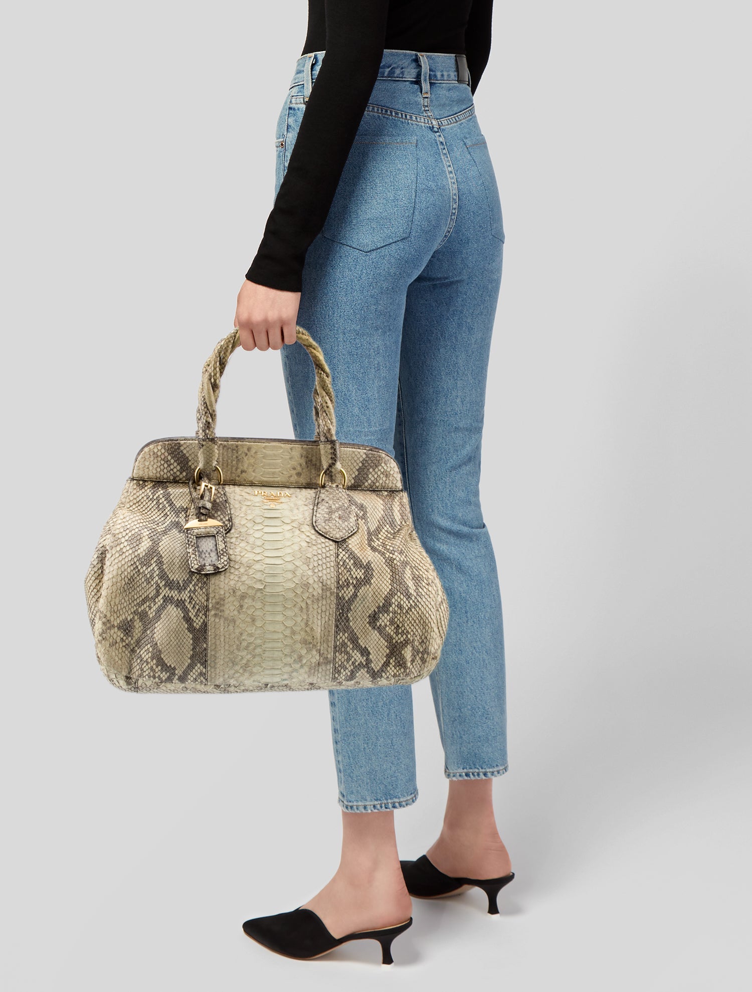 Prada Python Tote