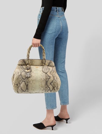 Prada Python Tote