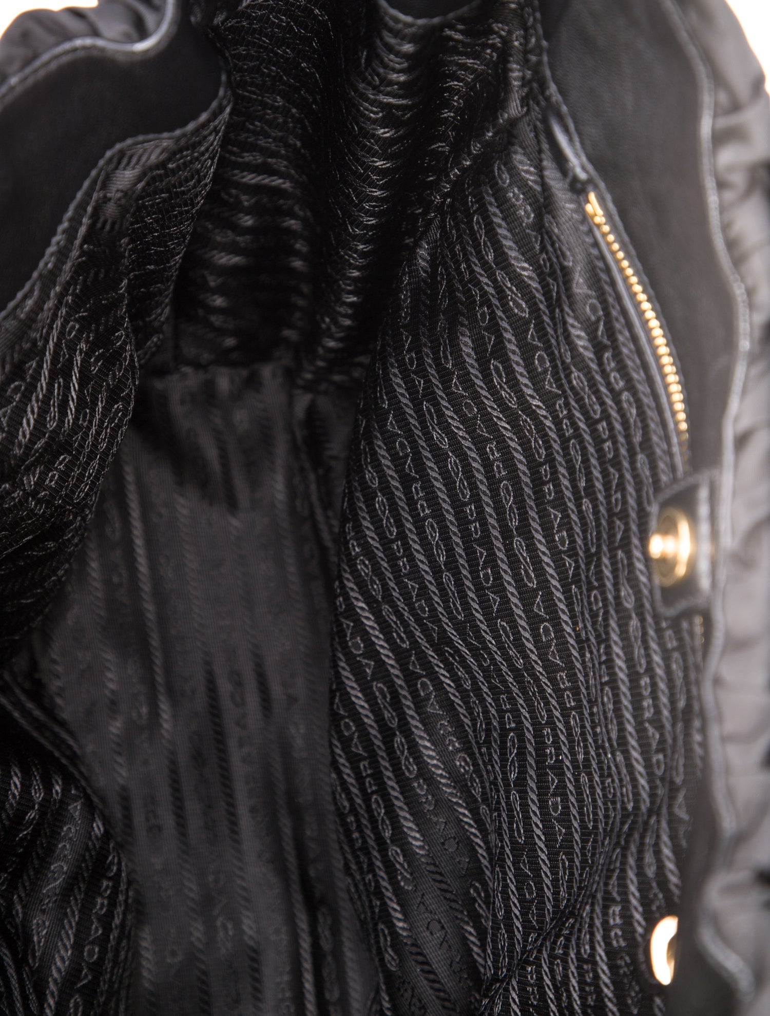 Prada Tessuto Ricamo Tote