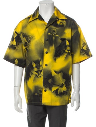 Prada 2022 Enameled Metal Triangle Shirt