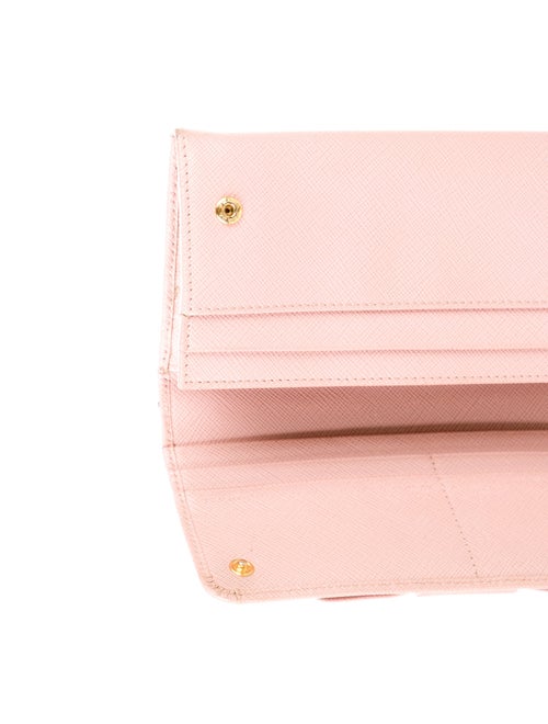 Prada Saffiano Metal Leather Continental Wallet