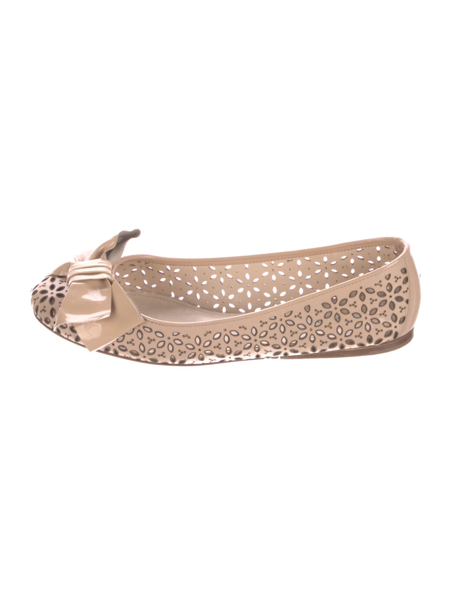 【関税込み】PRADA Leather ballet flats with animal print Prada Leopard Print Leather Ballet Flats in White | Lyst