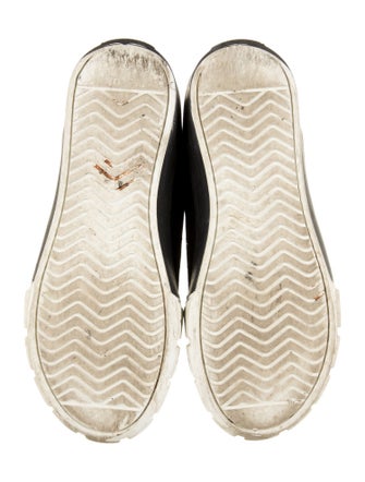 Prada Canvas Wedge Sneakers