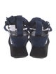 Prada Suede Bow Accents T-Strap Sandals