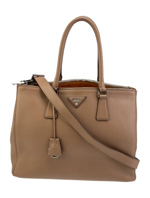 Prada Large Soft Calf Galleria Double Zip Tote