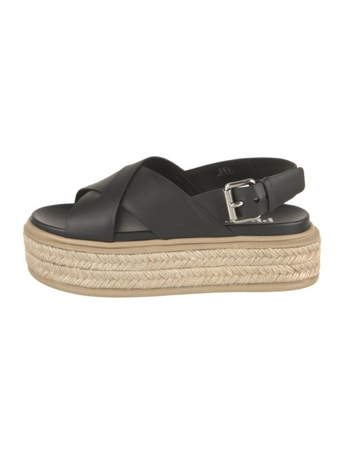 Prada Leather Espadrilles