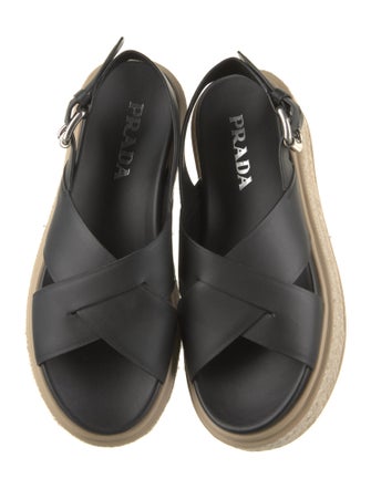 Prada Leather Espadrilles
