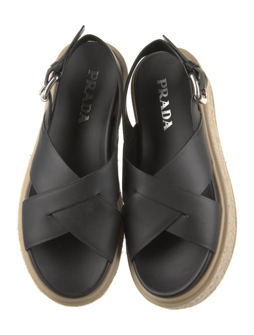 Prada Leather Espadrilles