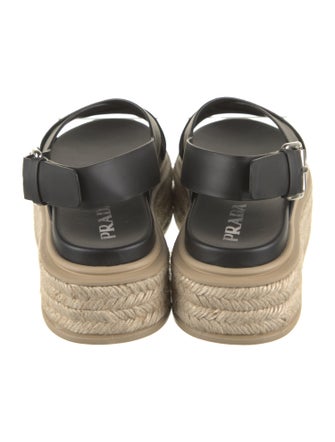 Prada Leather Espadrilles