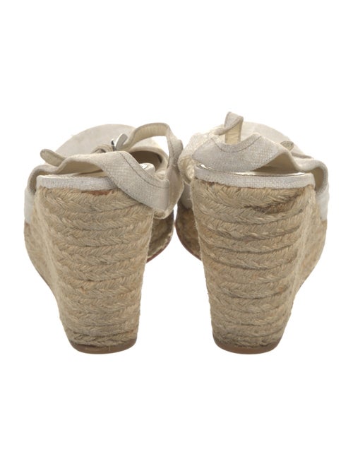 Prada Canvas Braided Accents Slingback Pumps