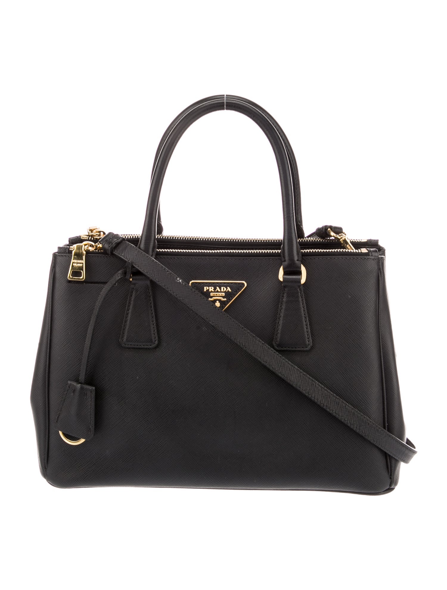 Prada Saffiano Lux Leather Galleria Double Zip Large