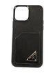 Prada Saffiano Triangle 14 Pro Max iPhone Case