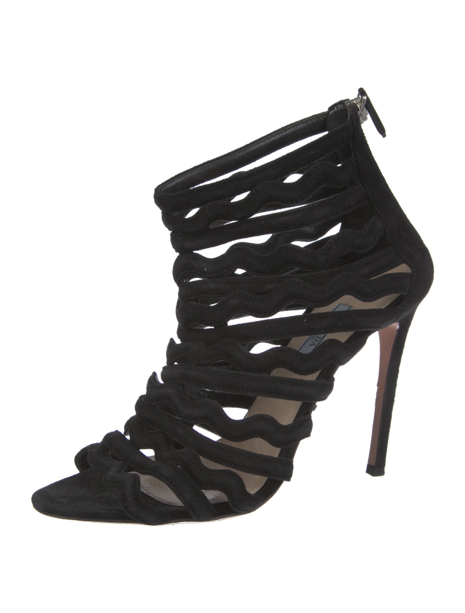 Prada Suede Animal Print Lace-Up Boots