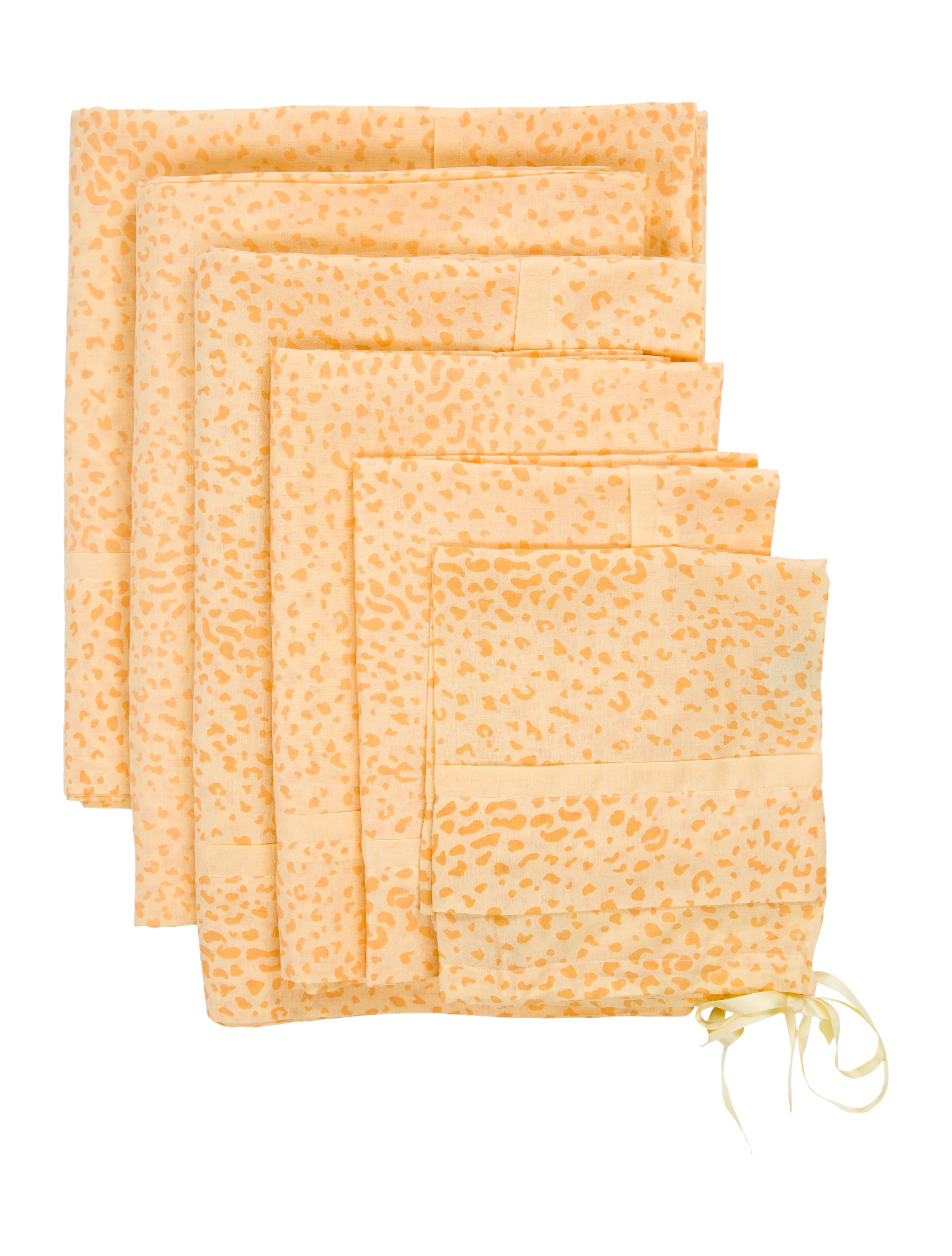 Pratesi 8Piece Leopard Print Queen Sheet Set w/ Tags Bedding And