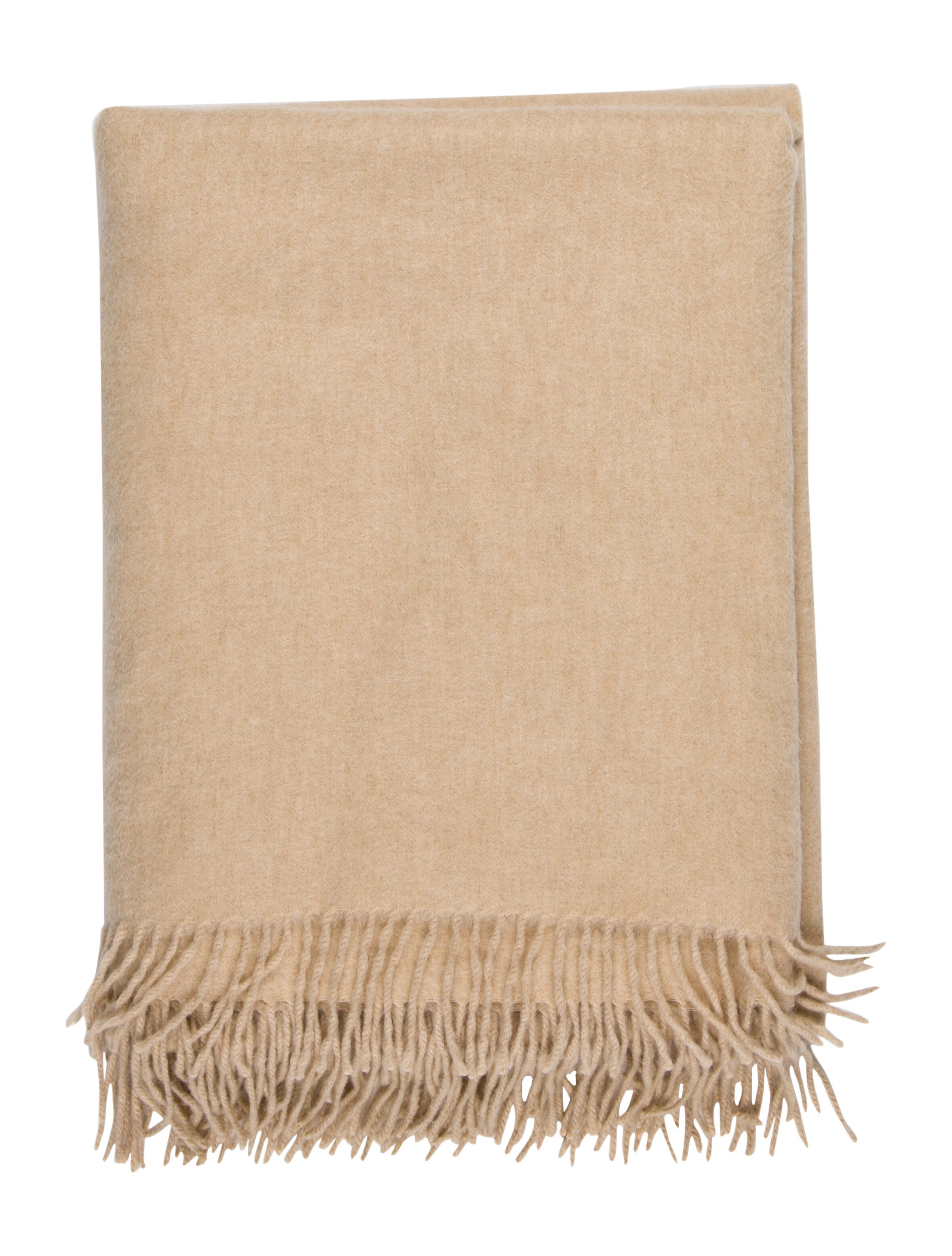 Loro Piana Cashmere Throw Blanket Brown Throws, Pillows & Throws LOR62568 The RealReal