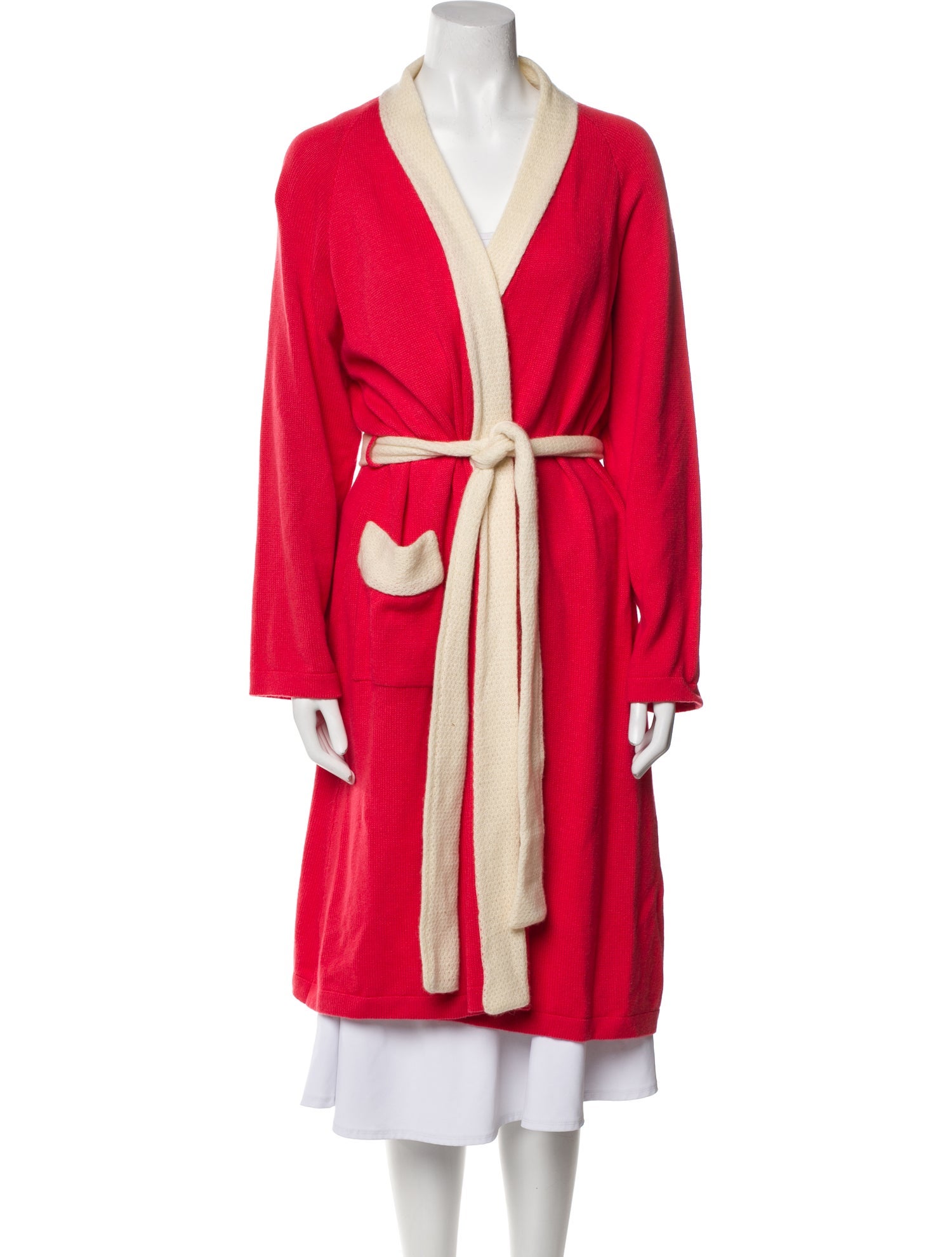 Pratesi Cashmere Colorblock Pattern Robe