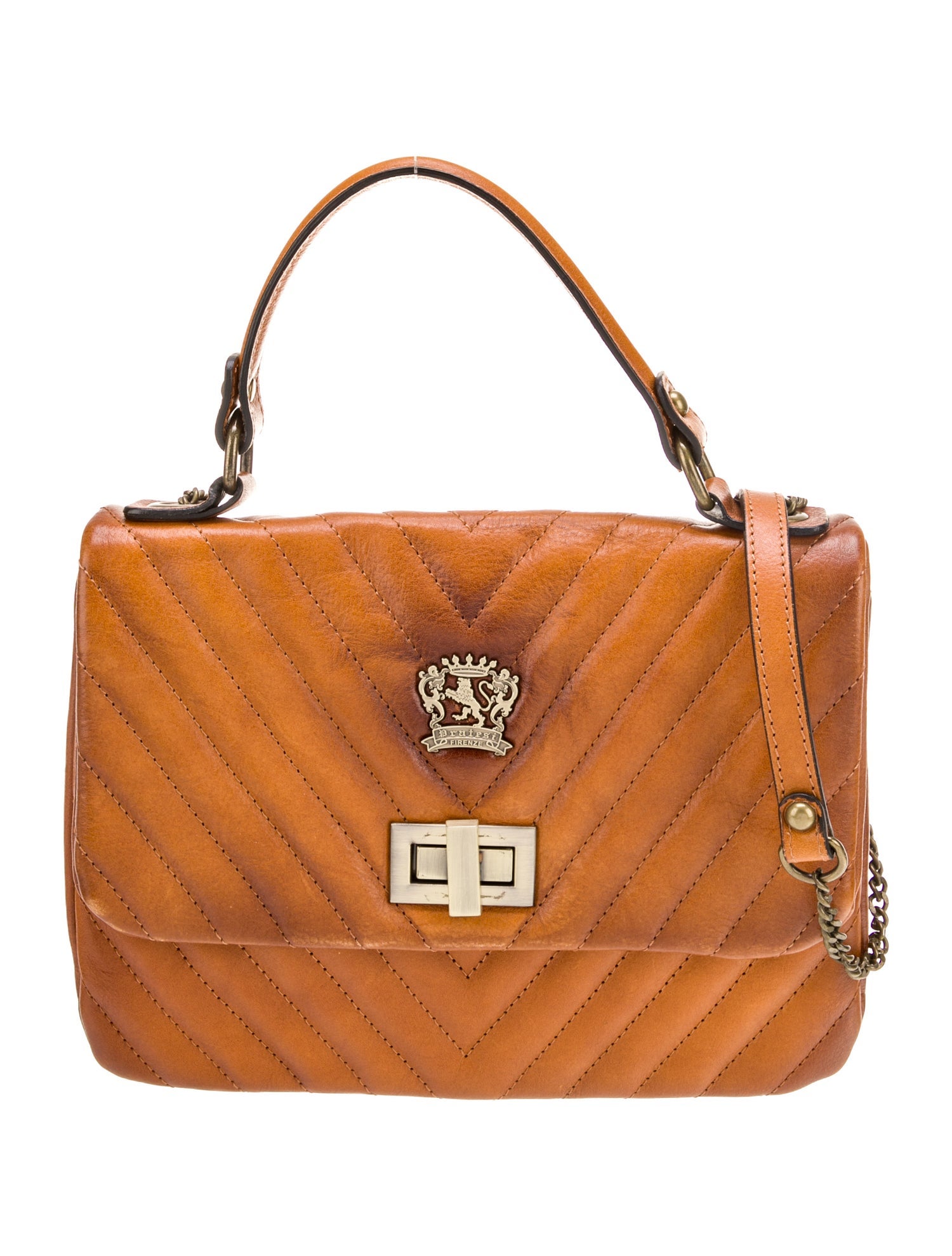Pratesi Leather Top Handle Bag