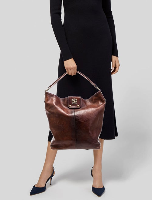 Pratesi Leather Top Handle Bag
