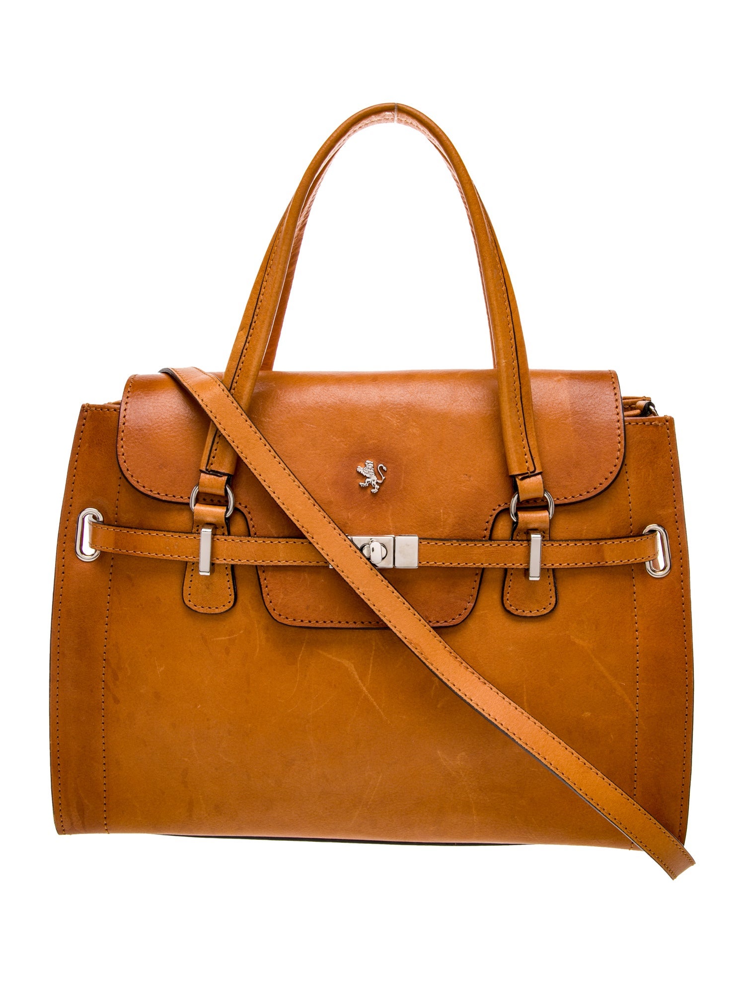 Pratesi Leather Top Handle Bag