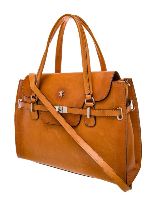 Pratesi Leather Top Handle Bag
