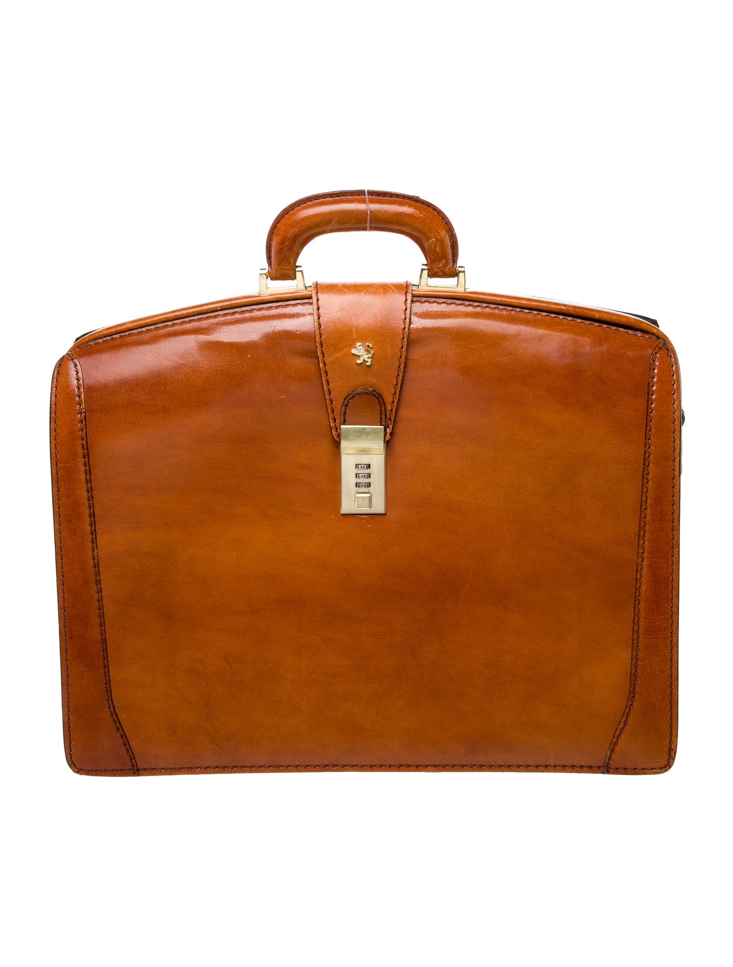 Pratesi Leather Briefcase Vintage