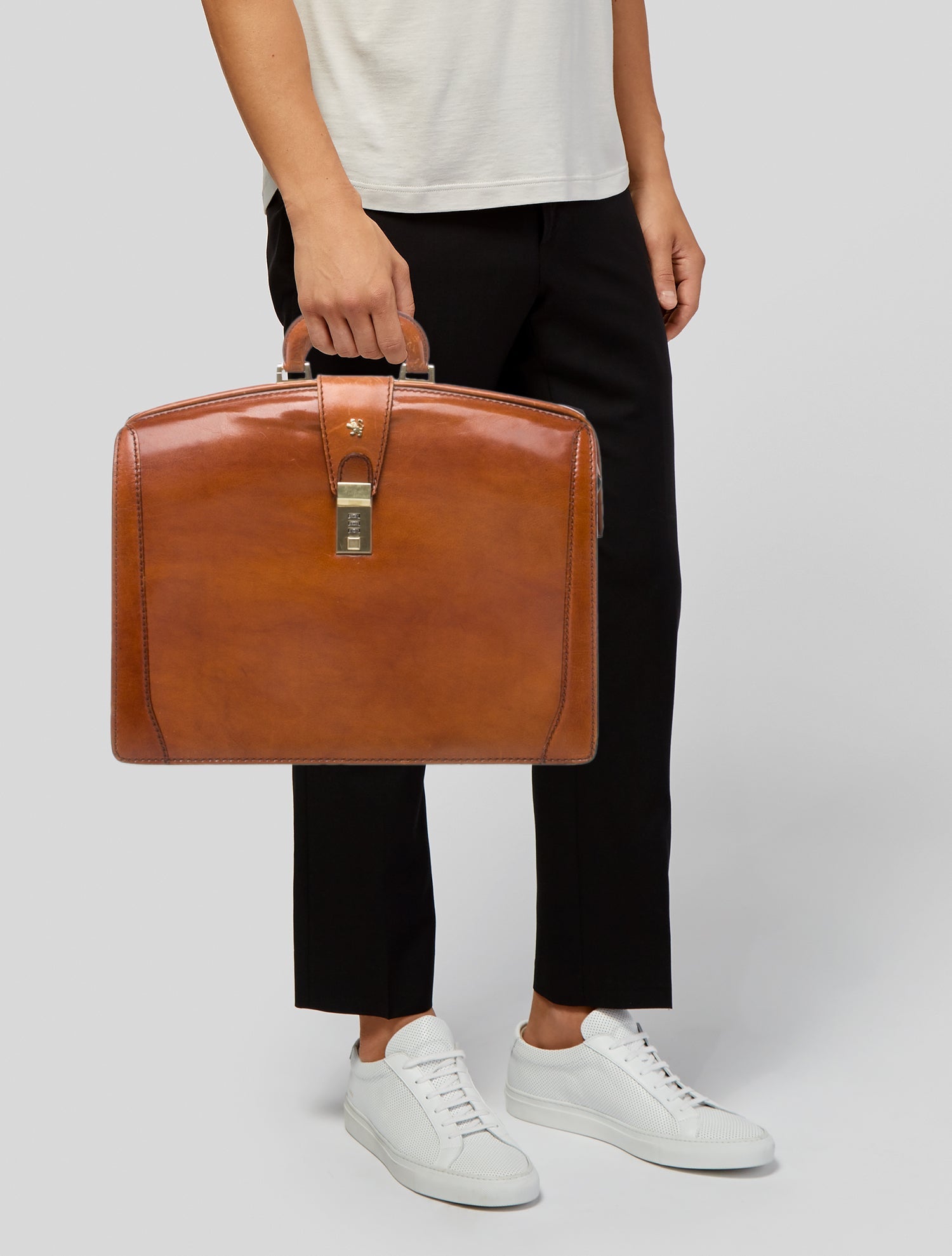 Pratesi Leather Briefcase Vintage