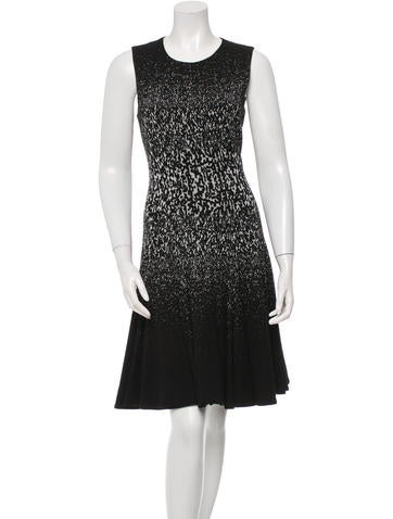Prabal Gurung Patterned Flounce Dress