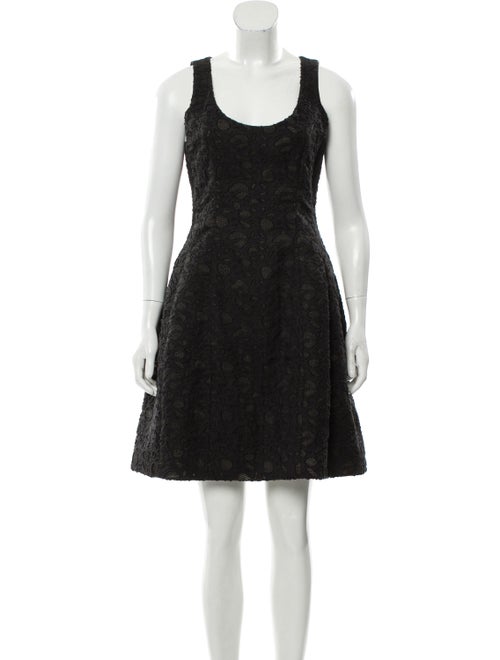 Prabal Gurung Fil-Coupé Mini Dress Black