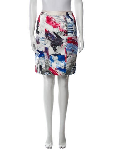 Prabal Gurung Skirts Printed Knee-Length Skirt US 2 | XS